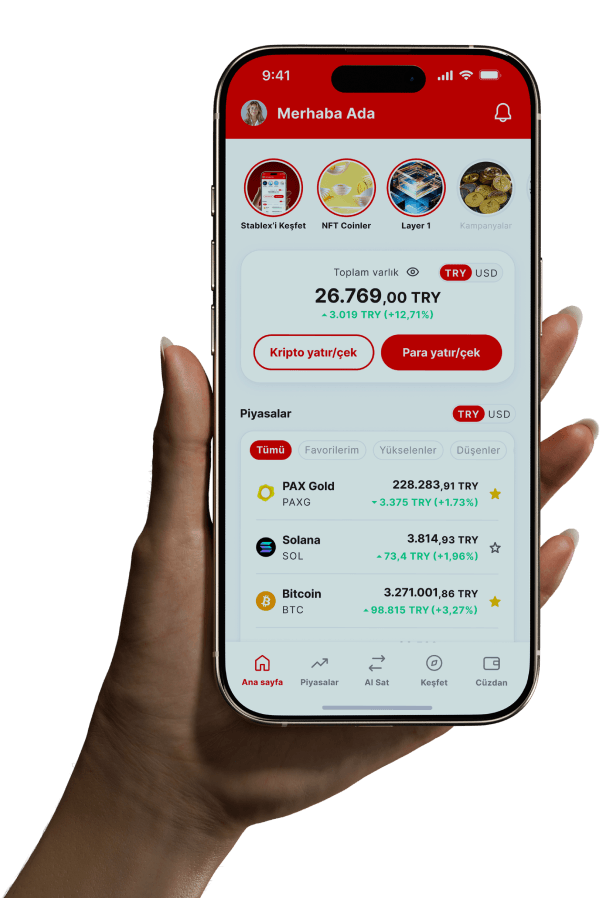 Kripto Para Yolculuğuna
 Stablex ile Başla!